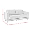 Picket House Furnishings Hanson Loveseat in Fiero Black