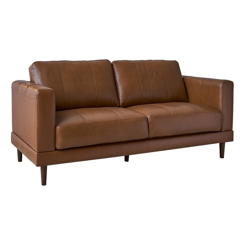 Picket House Furnishings Hanson Loveseat in Fiero Tan