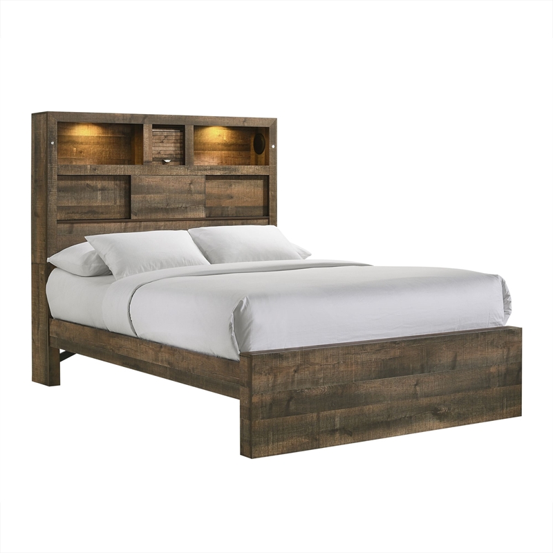 Picket House Furnishings Full Bookcase Panel 3PC Bedroom Set with Bluetooth