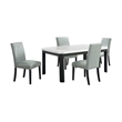 Picket House Celine 5PC Rectangular Dining Set-Table & Four Gray Side Chairs