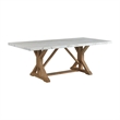 Picket House Liam 5PC Rectangular Dining Set in White-Table & Four Chairs