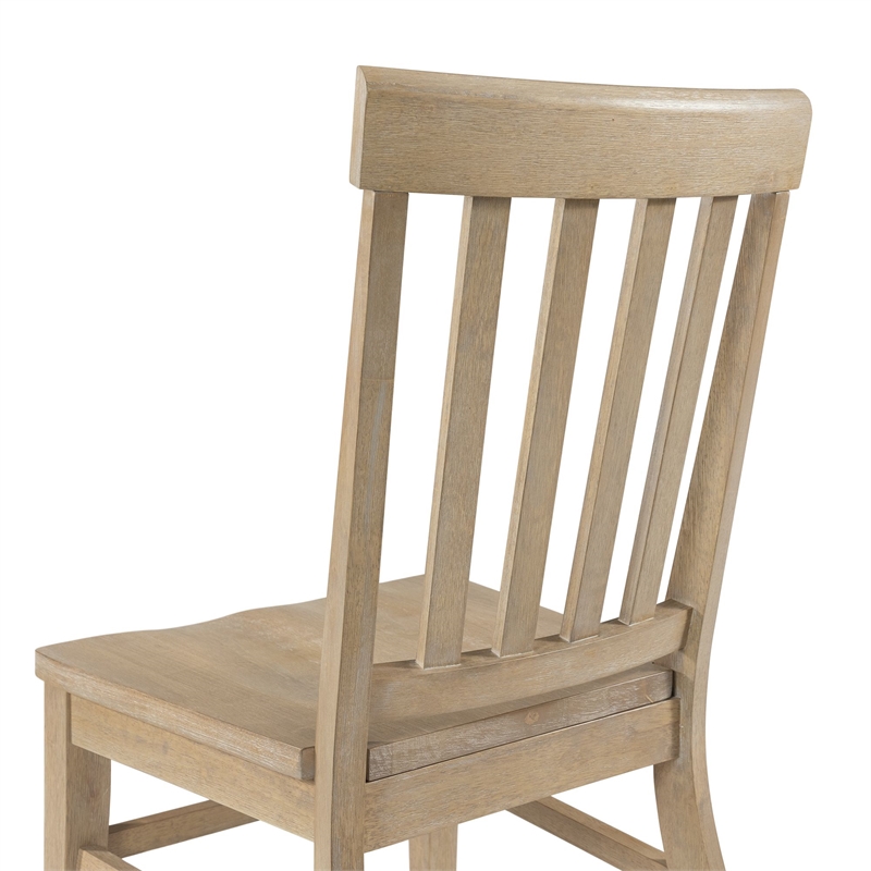 Picket House Liam 5PC Rectangular Dining Set in White-Table & Four Chairs