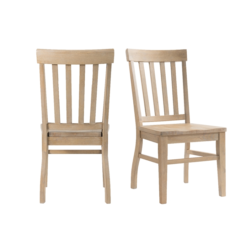 Picket House Liam 5PC Rectangular Dining Set in White-Table & Four Chairs