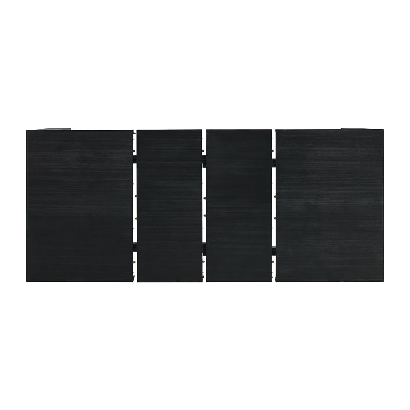 Picket House Furnishings Jasper Dining Table in Black Wood