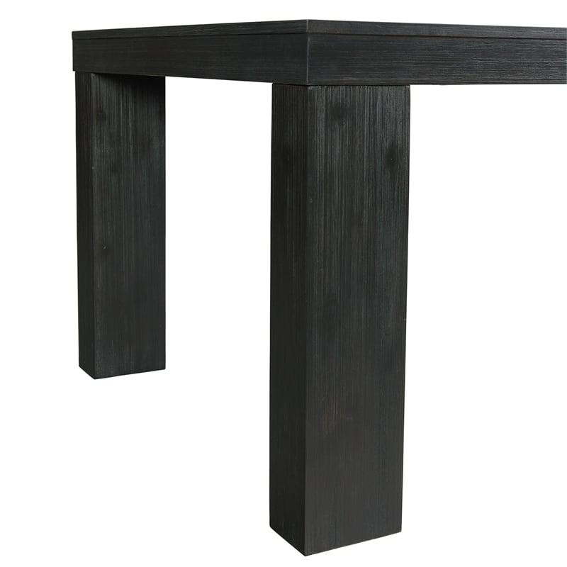 Picket House Furnishings Jasper Dining Table in Black Wood