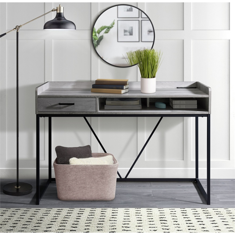 Picket House Furnishings Peyton Desk in Gray Wood