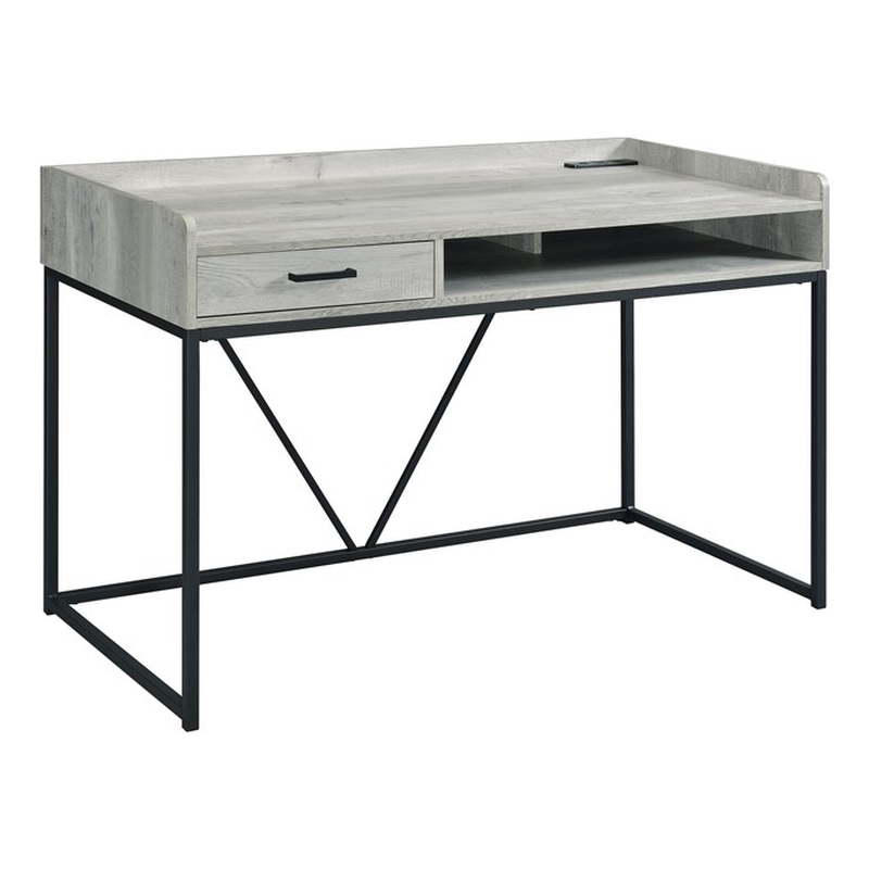 Picket House Furnishings Peyton Desk in Gray Wood