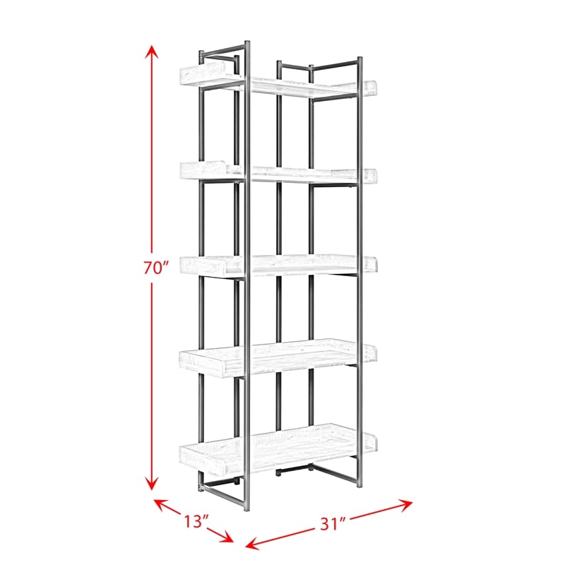 Picket House Furnishings Peyton Bookshelf in Grey