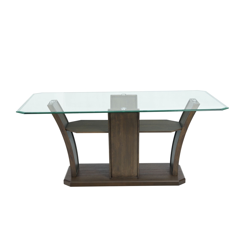 Picket House Furnishings Simms Rectangular Dining Table in Walnut