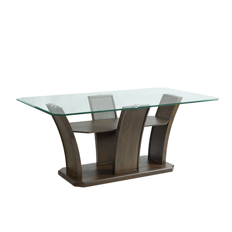 Picket House Furnishings Simms Rectangular Dining Table in Walnut