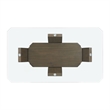 Picket House Furnishings Simms Rectangular Dining 5PC Set in Walnut