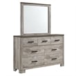 Picket House Furnishings Adam Twin Panel 4PC Bedroom Set in Gray