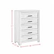 Picket House Furnishings Keely 5-Drawer Chest in White