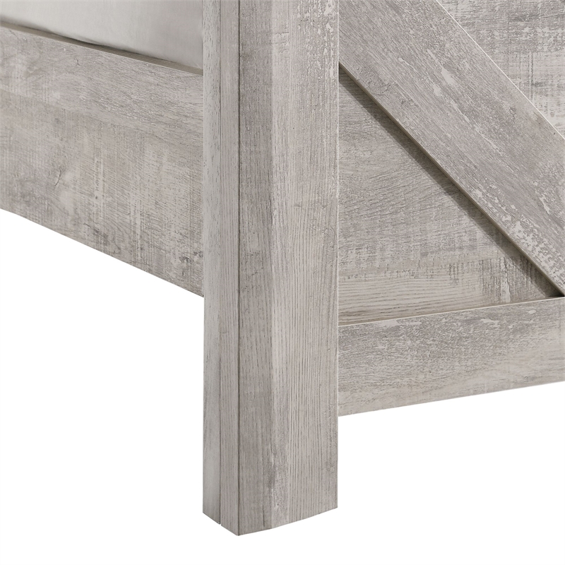 Picket House Furnishings Keely Twin Panel Bed in White