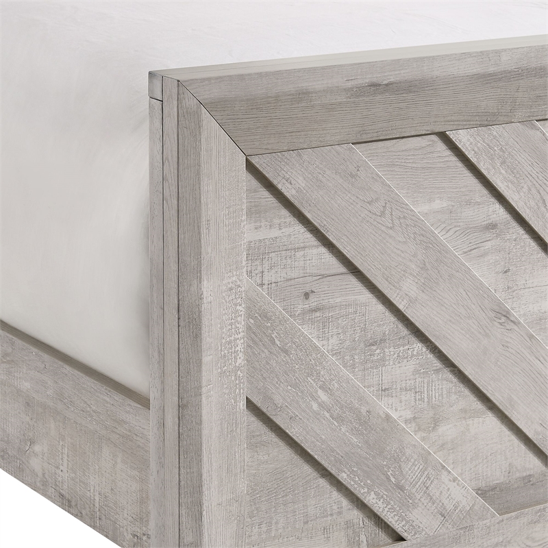 Picket House Furnishings Keely Twin Panel Bed in White