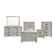 Picket House Furnishings Keely Twin Panel 5PC Bedroom Set in White