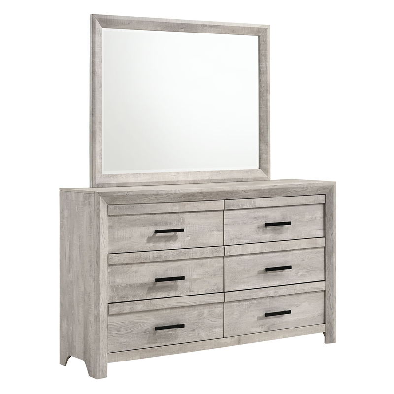 Picket House Furnishings Keely Twin Panel 5PC Bedroom Set in White