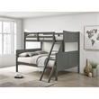 Picket House Furnishings Santino Twin Over Full Bunk Bed Gray