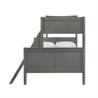 Picket House Furnishings Santino Twin Over Full Bunk Bed Gray