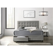 Picket House Furnishings Pasadena Queen Platform Storage Bed in Gray