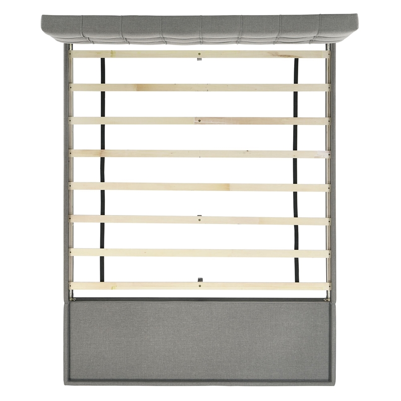 Picket House Furnishings Pasadena Queen Platform Storage Bed in Gray