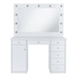Picket House Furnishings Adeline 2-Piece Transitional Glass Vanity Set in White