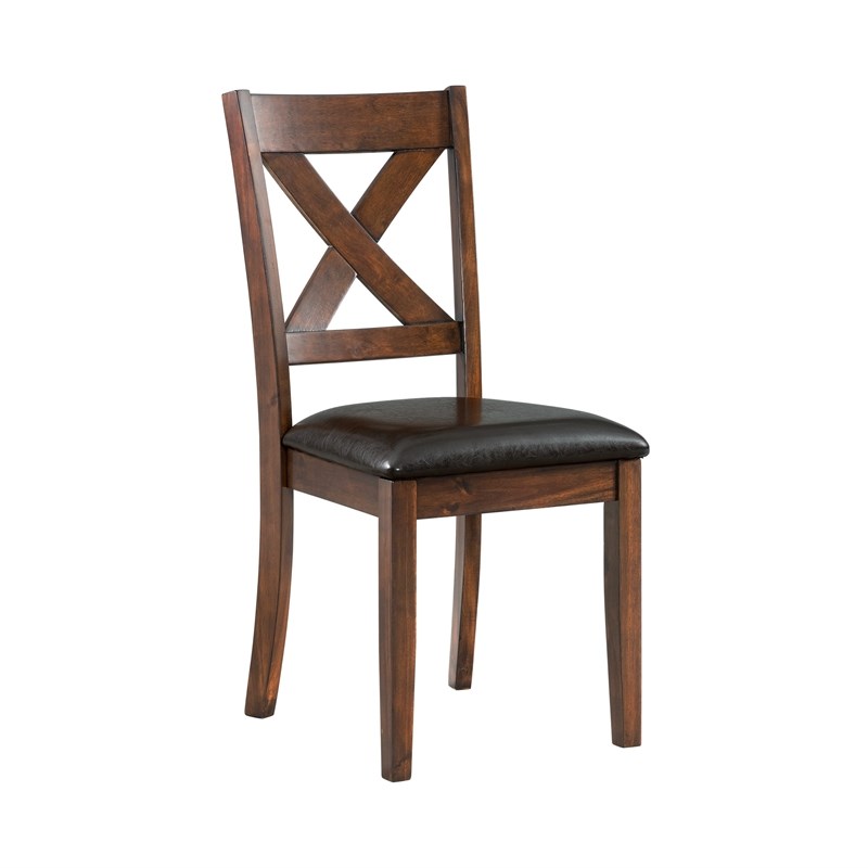 Picket House Furnishings Alexa Standard Height Side Chair Set in Cherry