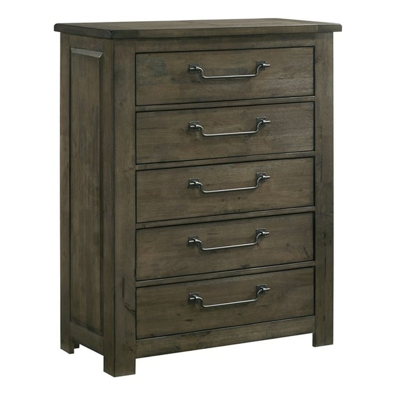 Picket House Furnishings Memphis 5-Drawer Chest in Gray