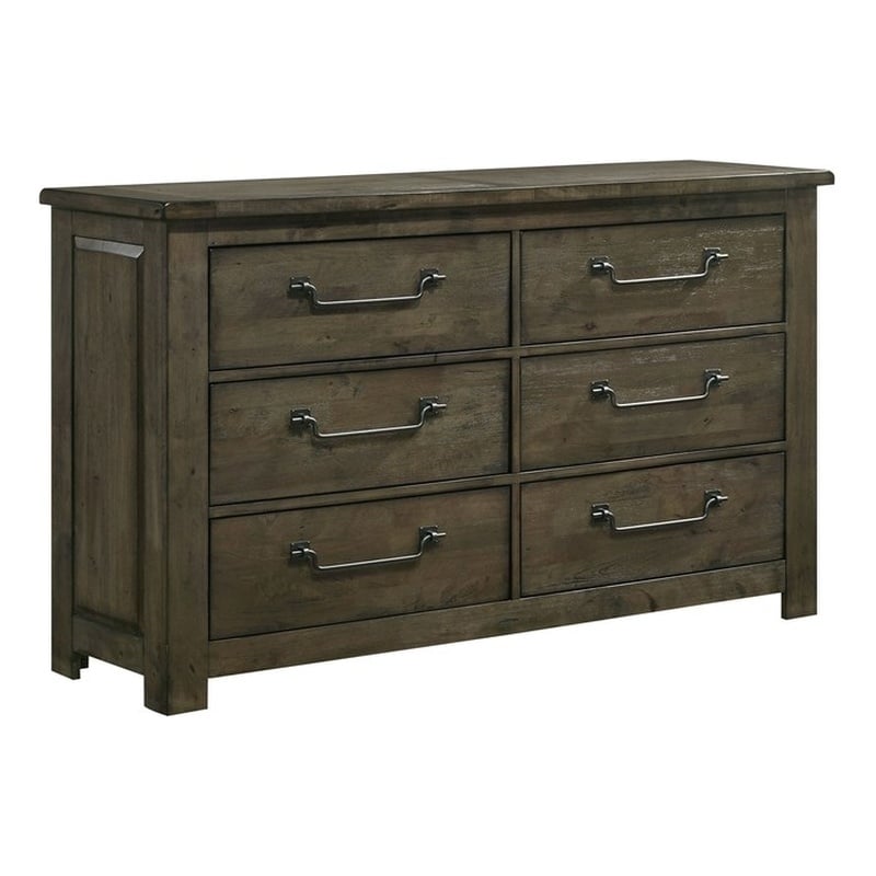 Picket House Furnishings Memphis 6-Drawer Dresser in Gray