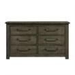 Picket House Furnishings Memphis 6-Drawer Dresser in Gray