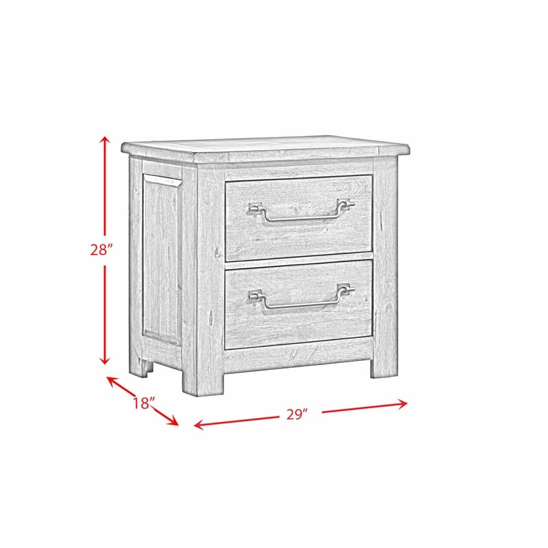 Picket House Furnishings Memphis King Panel 3PC Bedroom Set in Grey