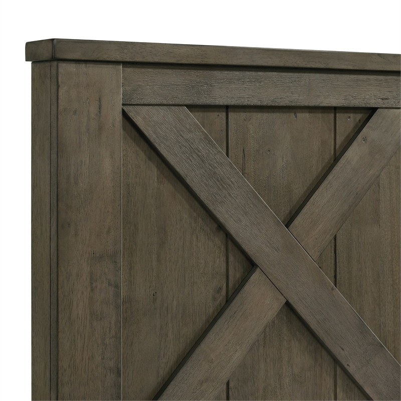 Picket House Furnishings Memphis Queen Panel Bed in Grey