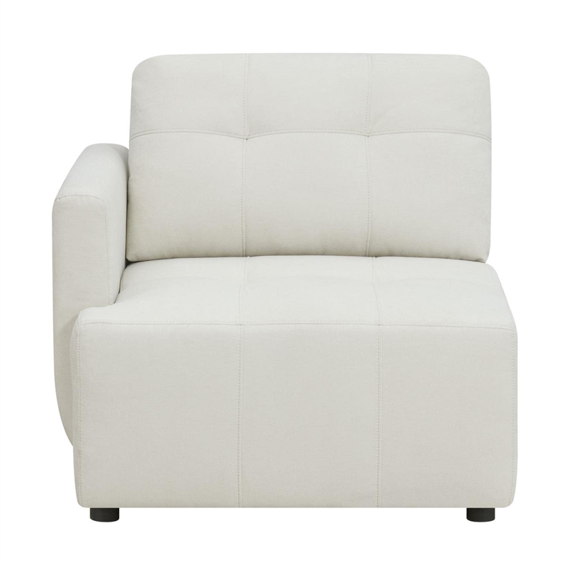 Gianni Modular Left Hand Facing Chair with Pillow in Natural
