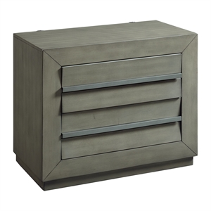 picket house furnishings cosmo nightstand with usb in grey