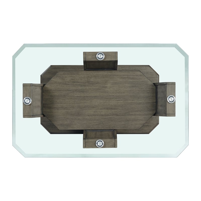Picket House Furnishings Simms Rectangular Coffee Table in Gray
