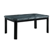 Celine 5PC Dining Set Table & Four Grey Faux Leather Chairs