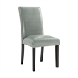 Celine 5PC Dining Set Table & Four Grey Faux Leather Chairs