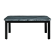 Picket House Furnishings Celine 5PC Dining Set- Table & Four Blue Velvet Chairs