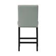 Celine 5PC Counter Height Dining Set-Table & Four Grey Faux Leather Chairs