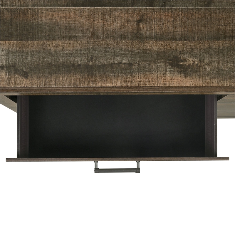 Picket House Furnishings Beckett 4-Piece King Panel Bedroom Set in Walnut