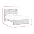 Picket House Beckett Queen Bookcase Panel 4PC Bedroom Set with Bluetooth