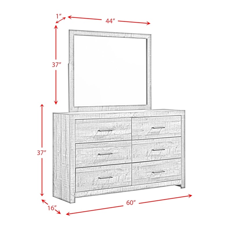Picket House Furnishings Beckett Full Bookcase Panel 4PC Bedroom Set w/Bluetooth