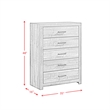Picket House Beckett Queen Bookcase Panel 6PC Bedroom Set with Bluetooth