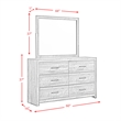 Picket House Furnishings Beckett Twin Bookcase Panel 6PC Bedroom Set w/Bluetooth