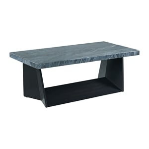 Picket House Furnishings Tobias Coffee Table with Dark Marble Top