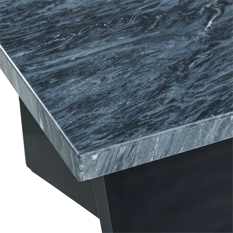 Picket House Furnishings Tobias Coffee Table with Dark Marble Top
