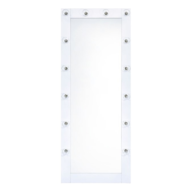 Picket House Furnishings Belle Floor Mirror in Glossy White