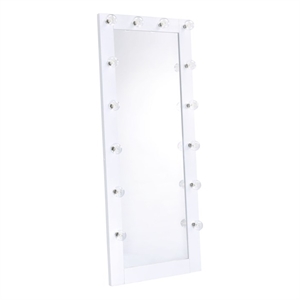 Picket House Furnishings Belle Floor Mirror in Glossy White