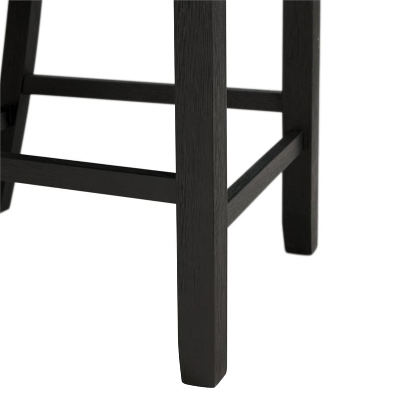 Picket House Furnishings Kona Counter Height Side Chair Set in Black