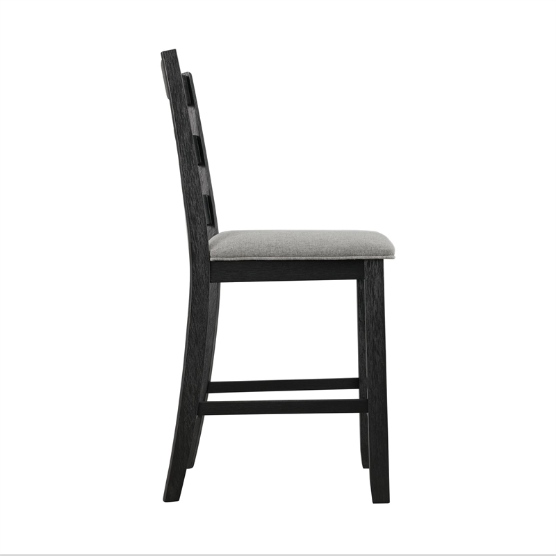 Picket House Furnishings Kona Counter Height Side Chair Set in Black